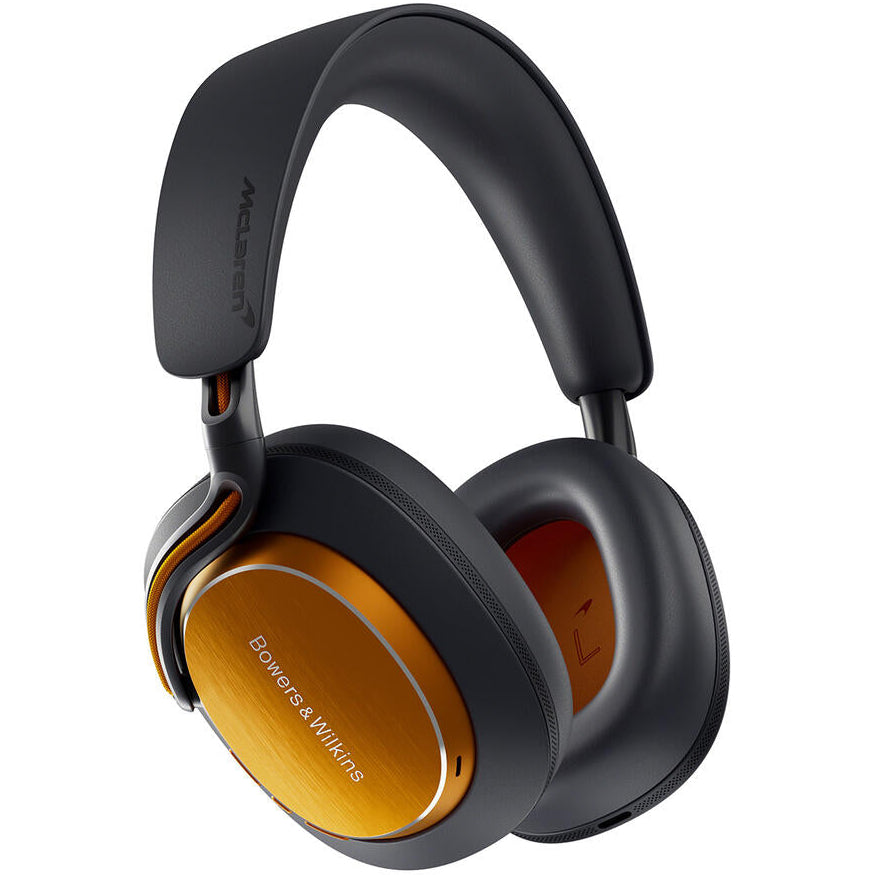 Bowers & Wilkins PX8 S2 (McLaren Edition) wireless headphones, front view.