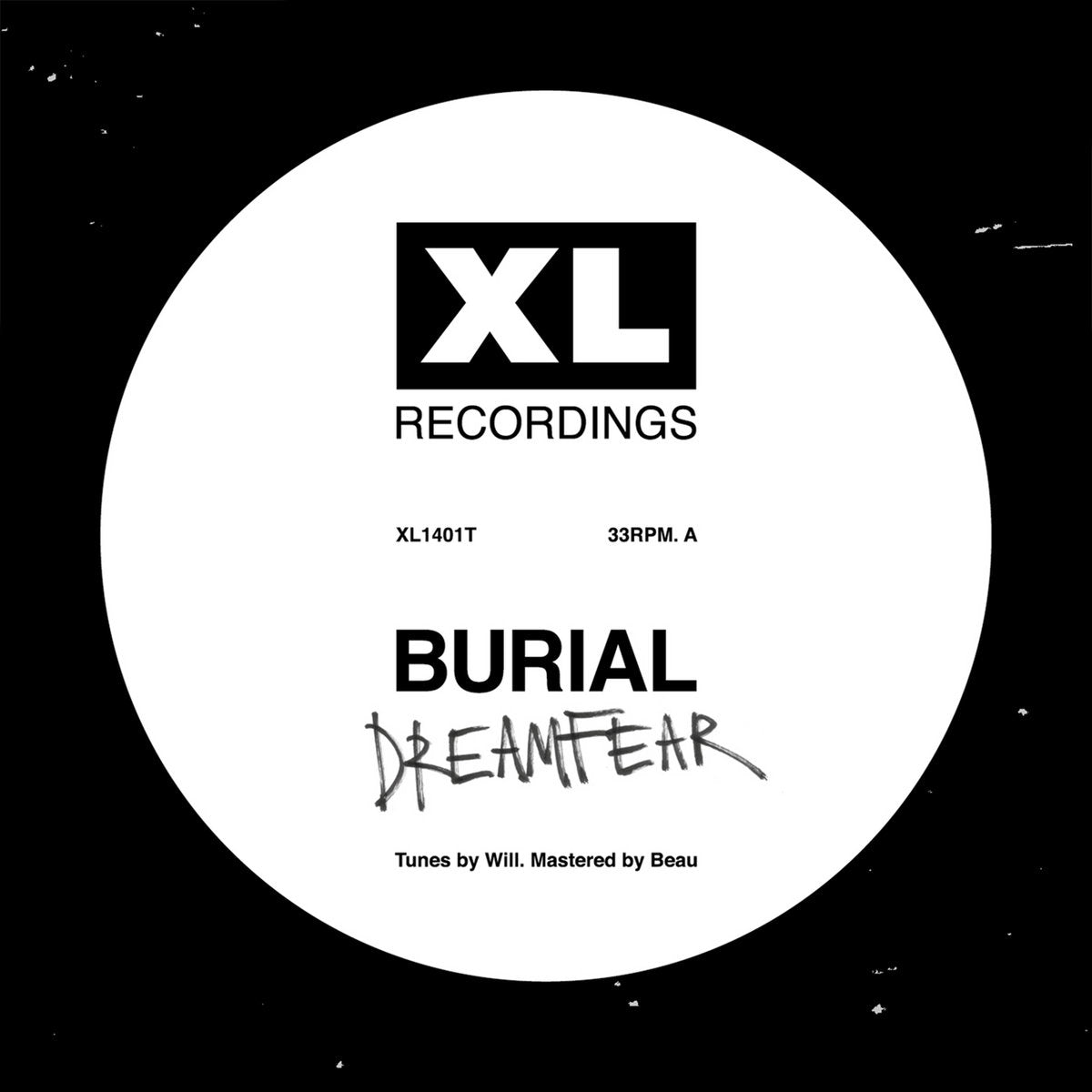 Burial Dreamfear vinyl record, black 12" vinyl