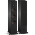 DALI Sonik 9 passive floorstanding speakers with sleek black cabinets and dual drivers, designed for high-quality home audio.