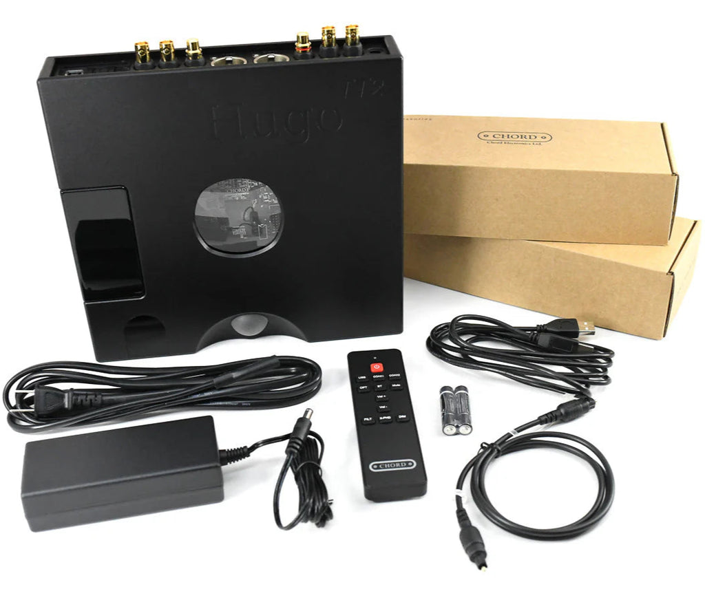 Chord Electronics Hugo TT2 DAC and headphone amplifier, black, front view