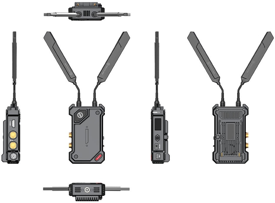 Hollyland Cosmo C2 wireless video transmission system with two transmitters and one receiver, HD SDI HDMI, 1000m range.