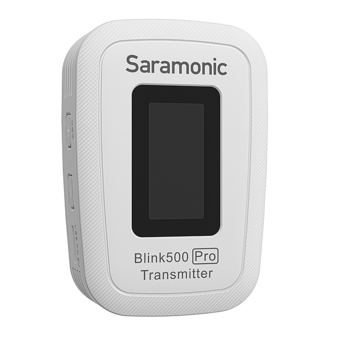 Saramonic Blink 500 Pro B1 wireless microphone system with transmitter and receiver for creator audio recording.