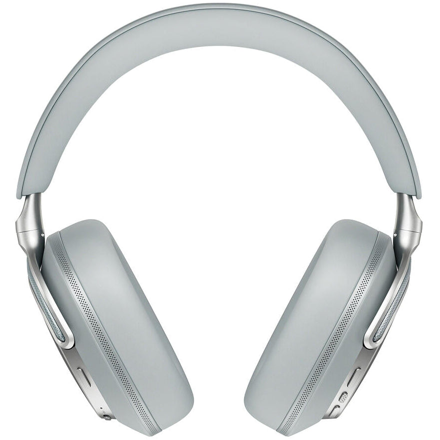 Bowers & Wilkins Px8 S2 wireless headphones shown from the side, featuring sleek black ear cups and headband design.