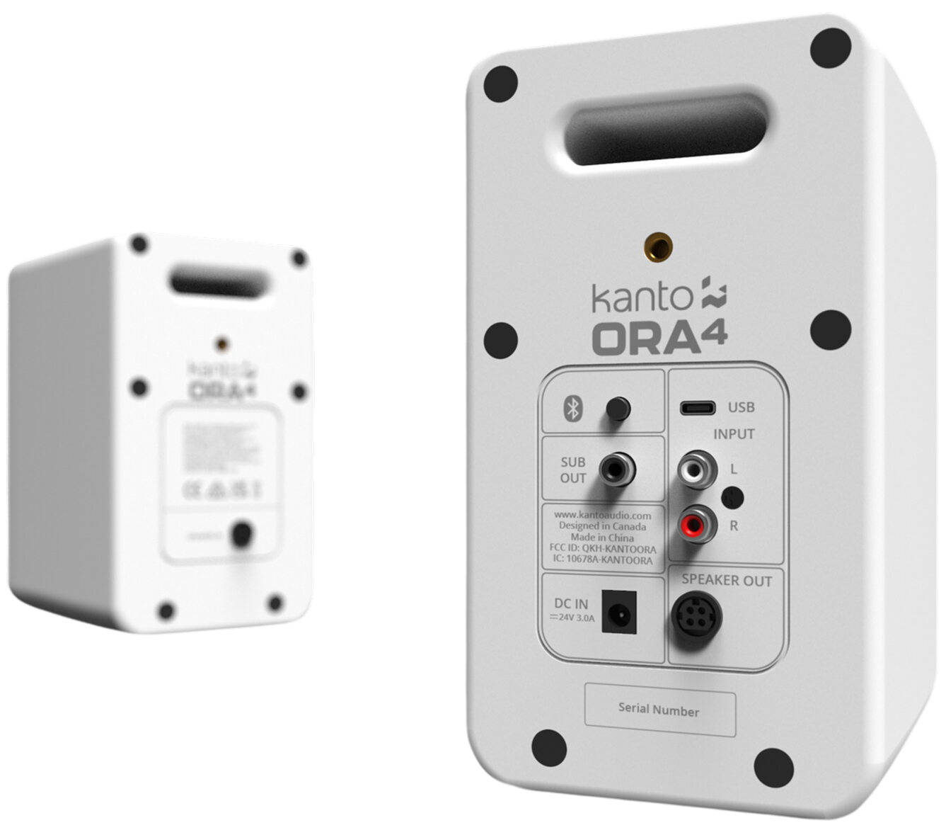 Kanto Ora 4 (Pair, Matte White)