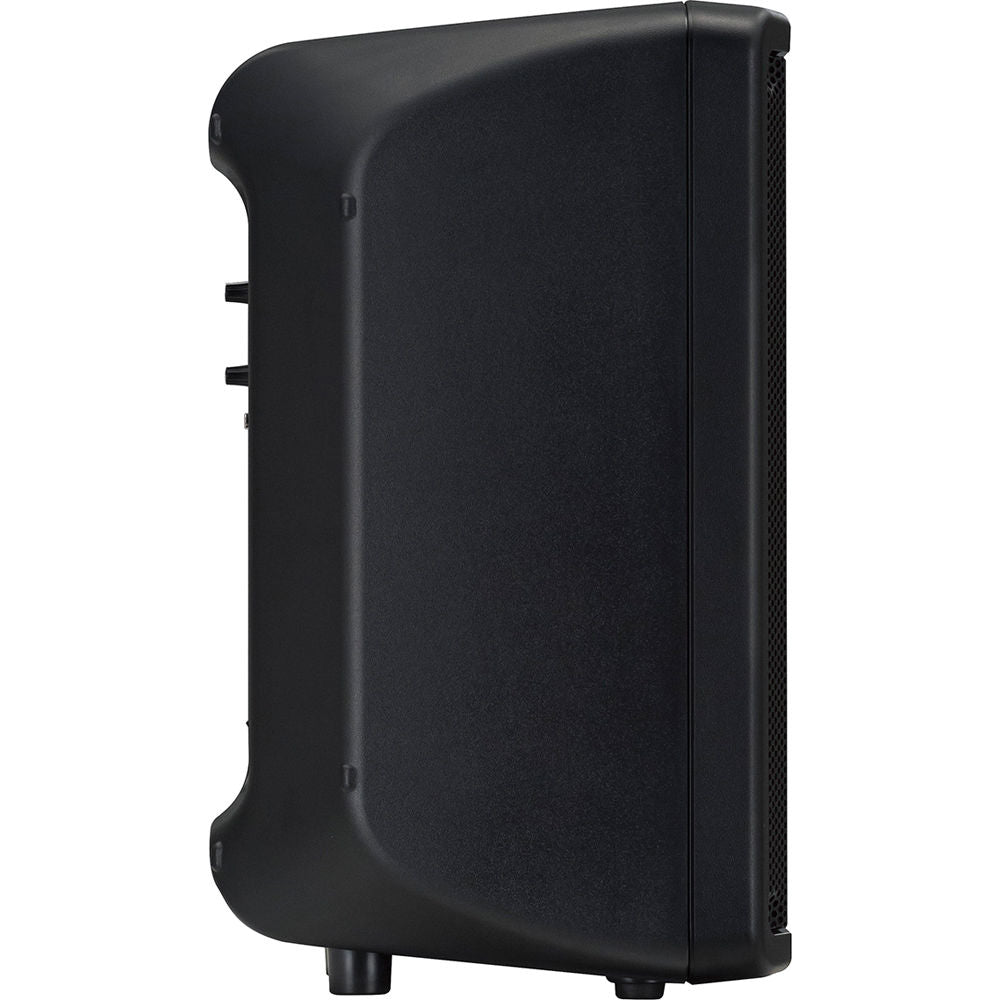 Yamaha DBR10 PA speaker with black grille and control panel, designed for professional sound reinforcement and live performances.