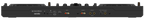 AlphaTheta DDJ-GRV6 DJ controller shown from rear angle with multiple input and output ports on a sleek black design.