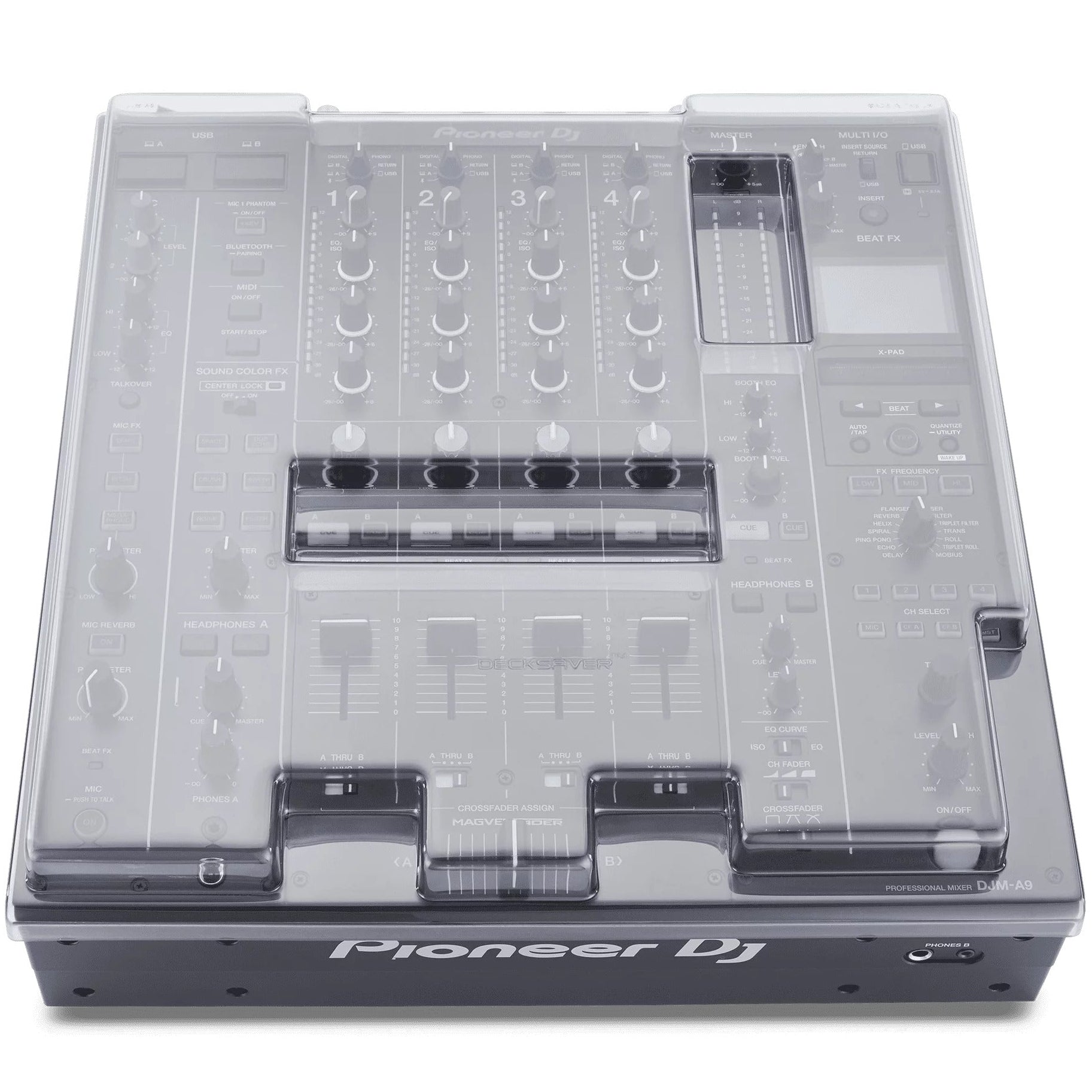 Decksaver Pioneer DJM-A9 Cover dj covers, angle