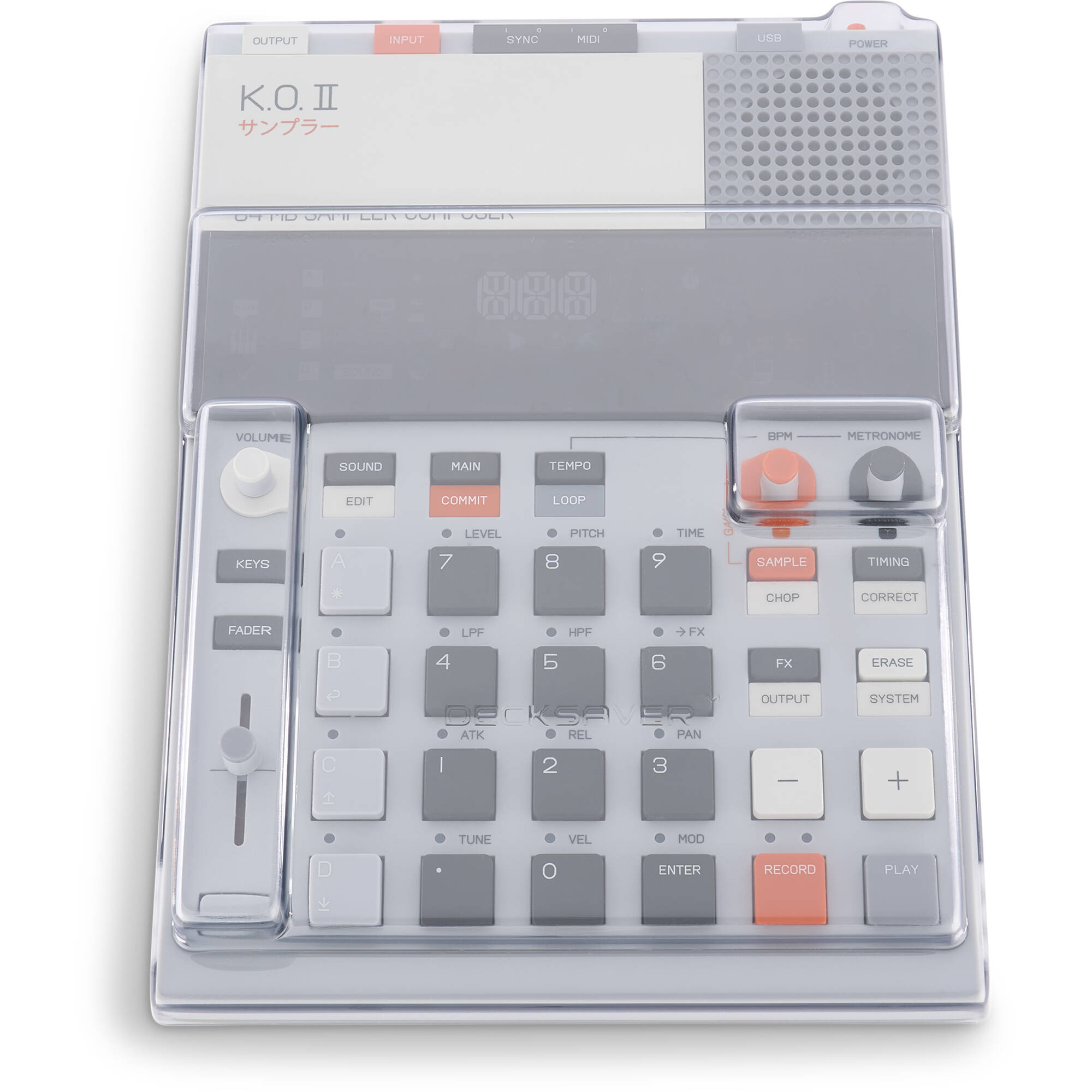 Decksaver Teenage Engineering EP-133 K.O.II Cover covers, with case