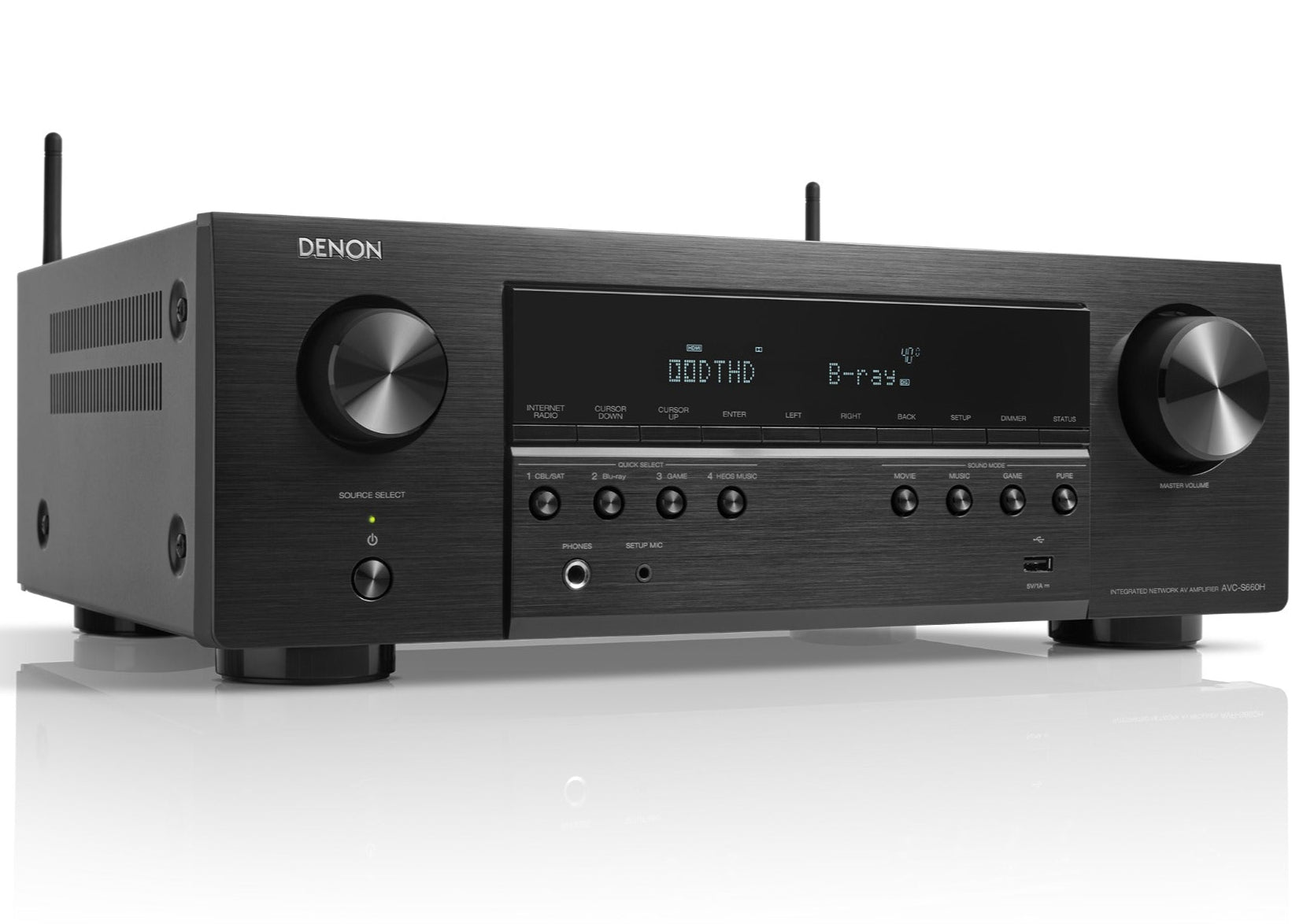 Denon AVC-S660H stereo amplifiers, front