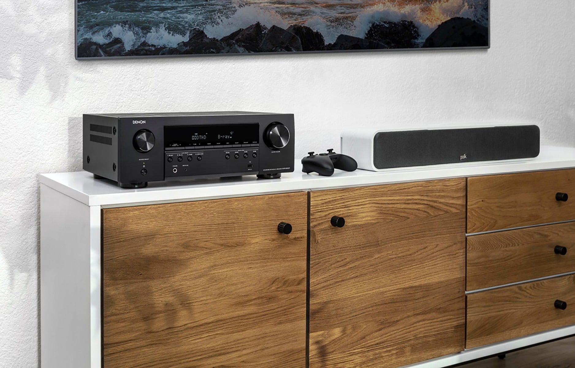 Denon AVC-S660H stereo amplifiers, front