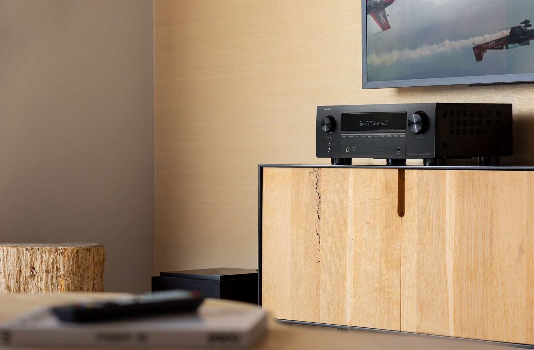 Denon AVC-X3800H stereo amplifiers, front