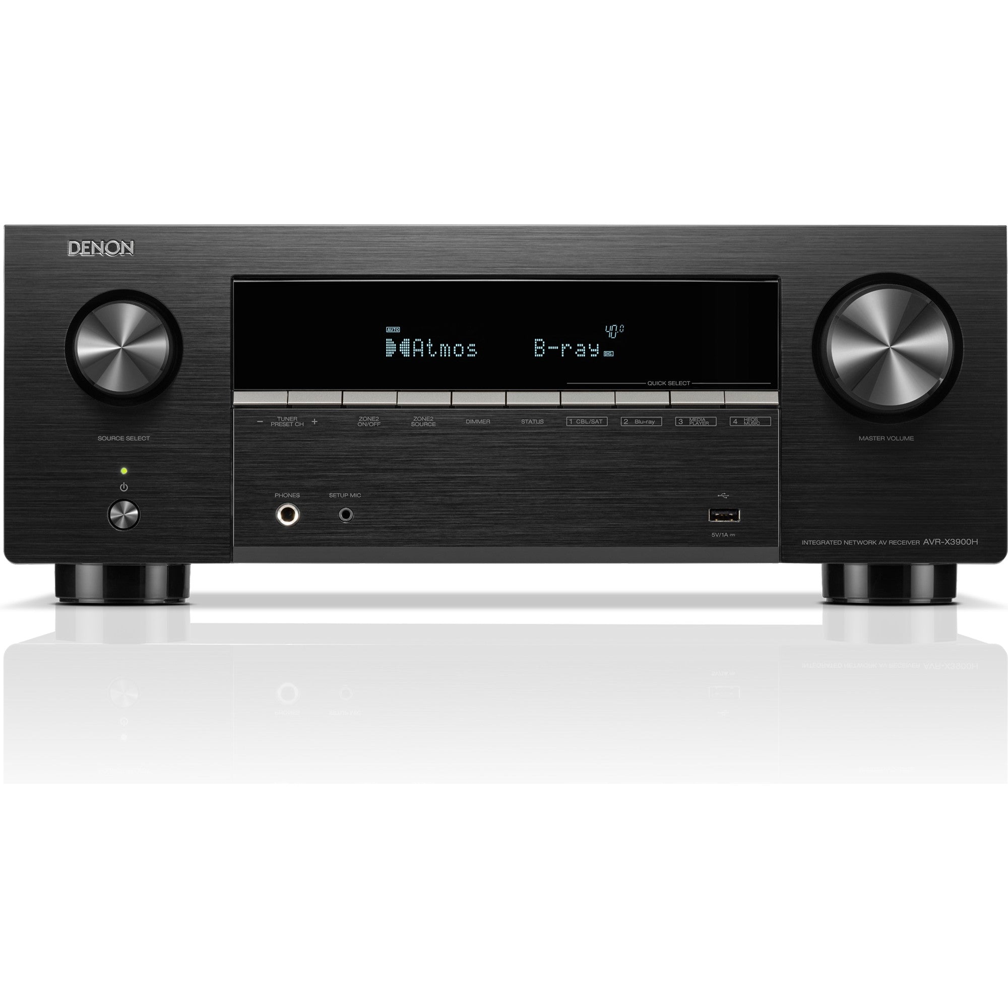 Denon AVC-X3900H stereo amplifiers, alternate view