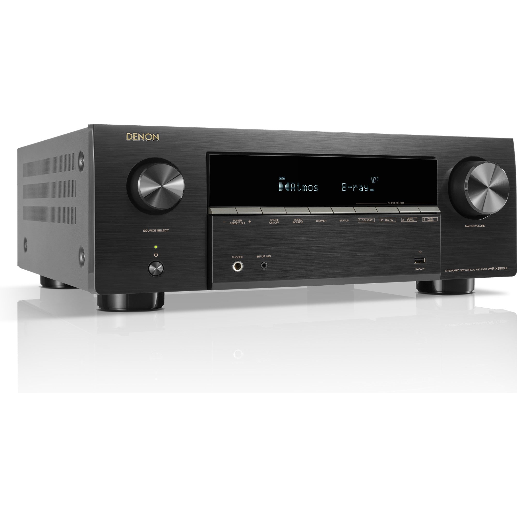 Denon AVC-X3900H stereo amplifiers, front