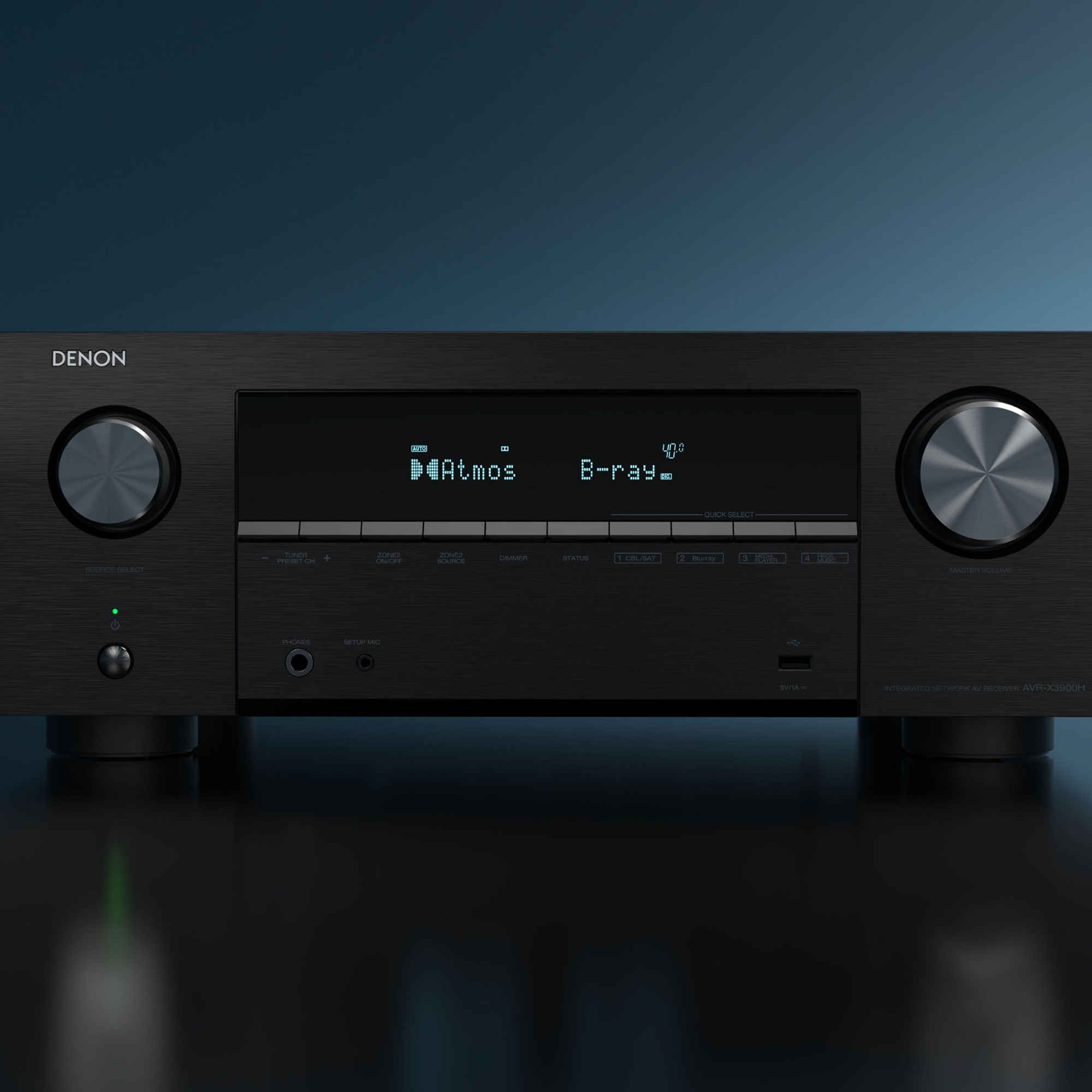 Denon AVC-X3900H stereo amplifiers, top
