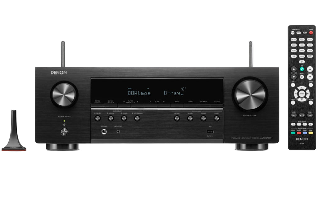 Denon AVR-S760H stereo amplifiers, front