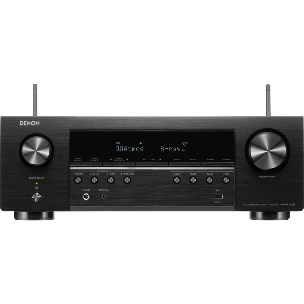 Denon AVR-S760H stereo amplifiers, front