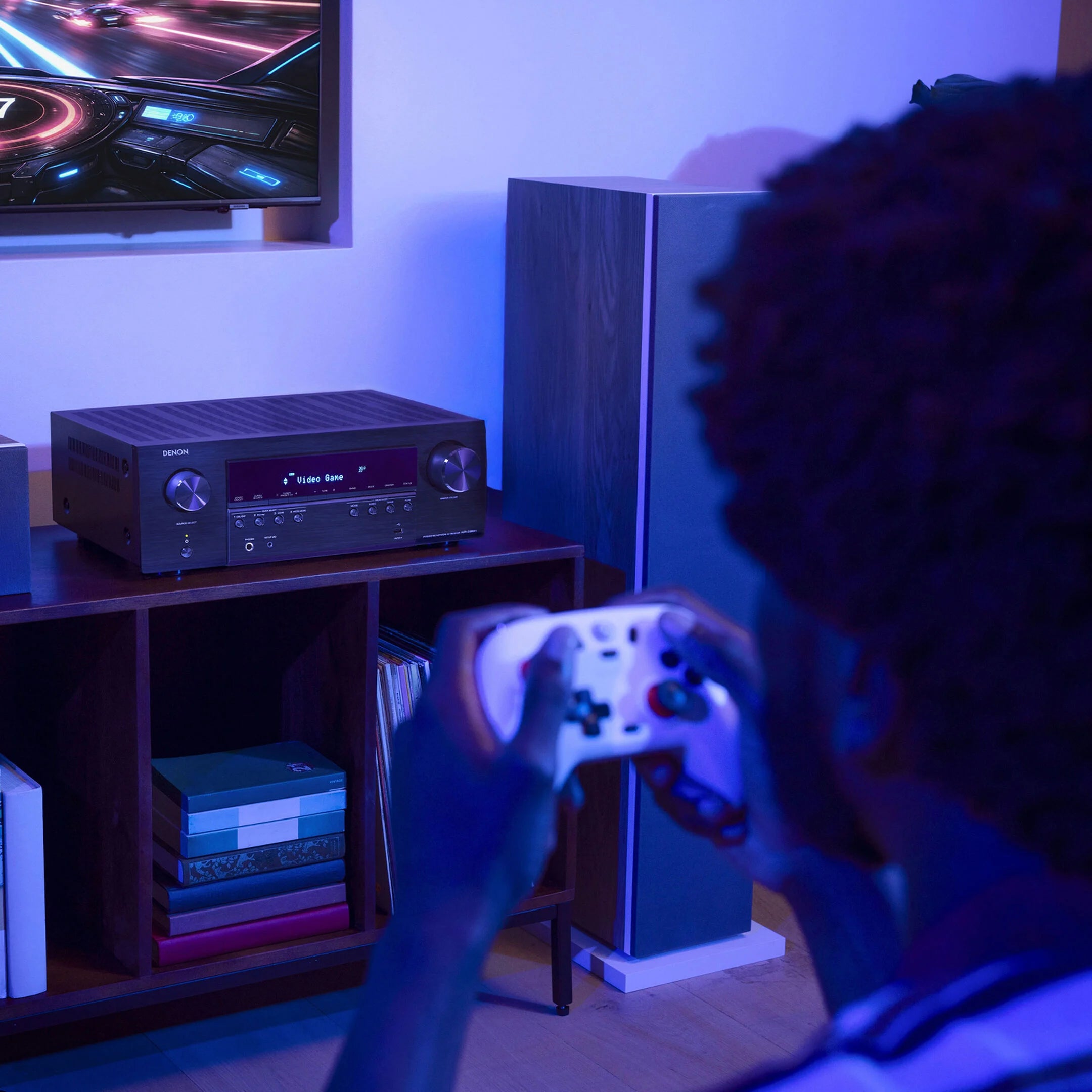 Denon AVR-S980H stereo amplifiers, alternate view