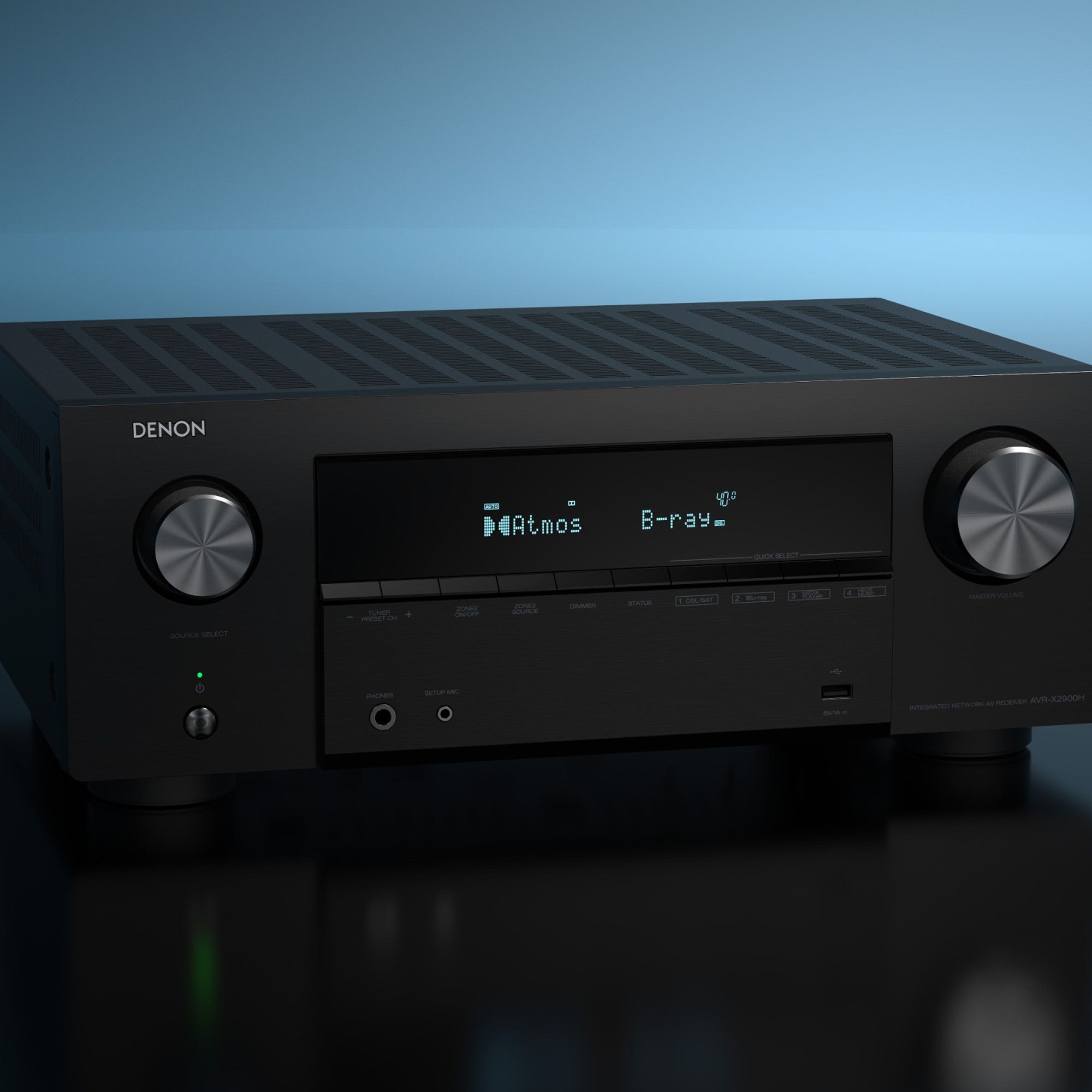 Denon AVR-X2900H DAB stereo amplifiers, front