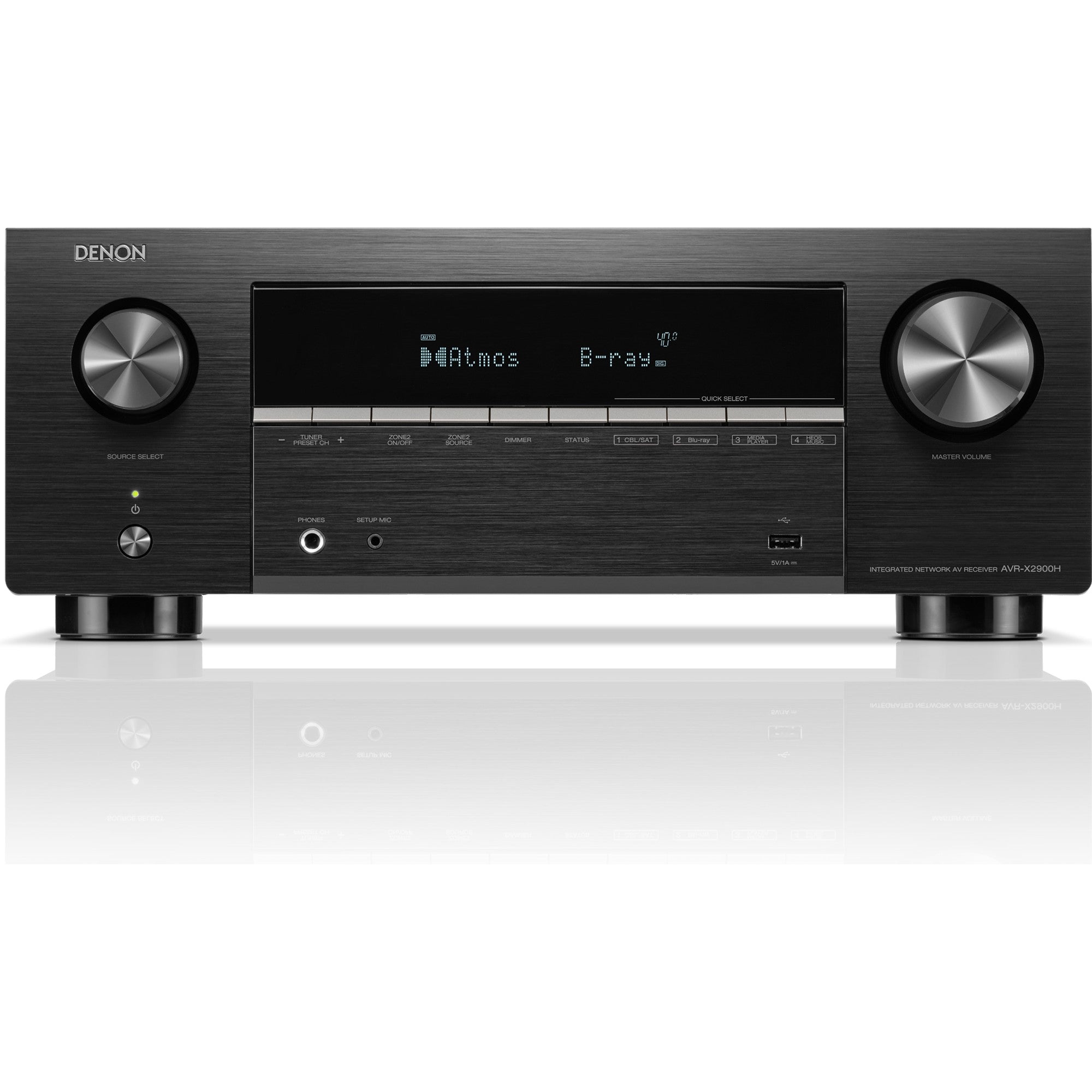Denon AVR-X2900H DAB stereo amplifiers, front