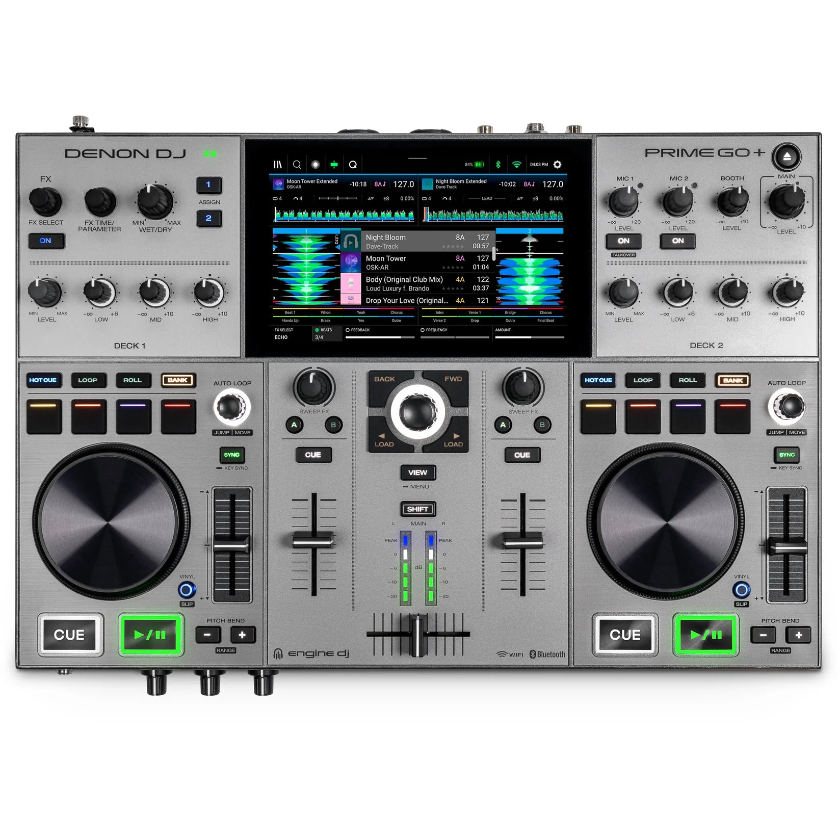 Denon DJ Prime GO+ dj media players, top