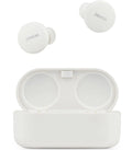 Denon PerL wireless in-ear headphones, white earbuds and case