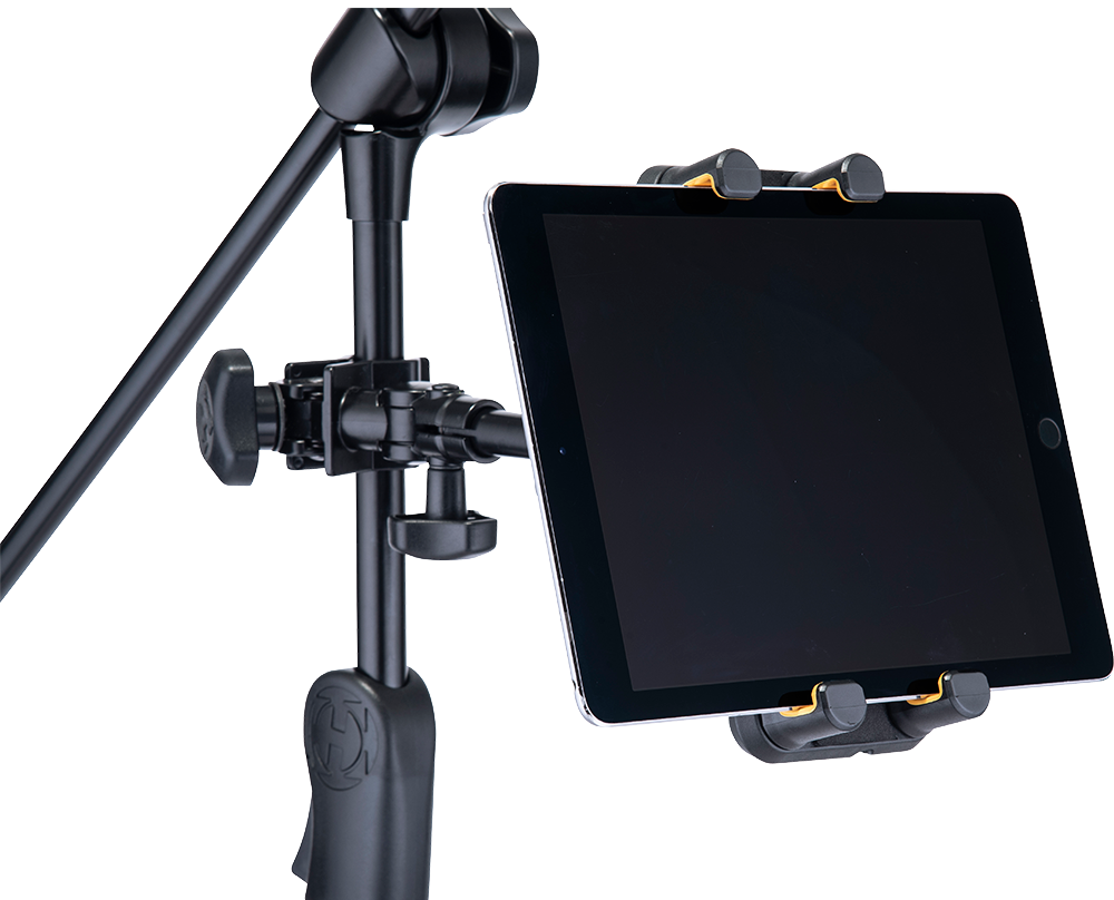 Hercules Stands HCDG-307B microphone multimedia stand with adjustable arm and secure holder for studio or stage use