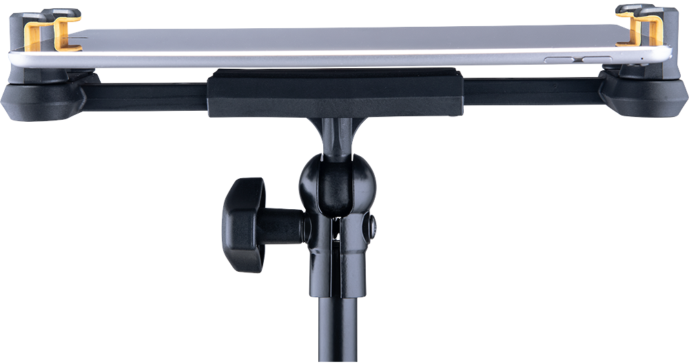Hercules Stands HCDG-307B microphone multimedia stand with adjustable arm and sturdy base, designed for studio and stage use.