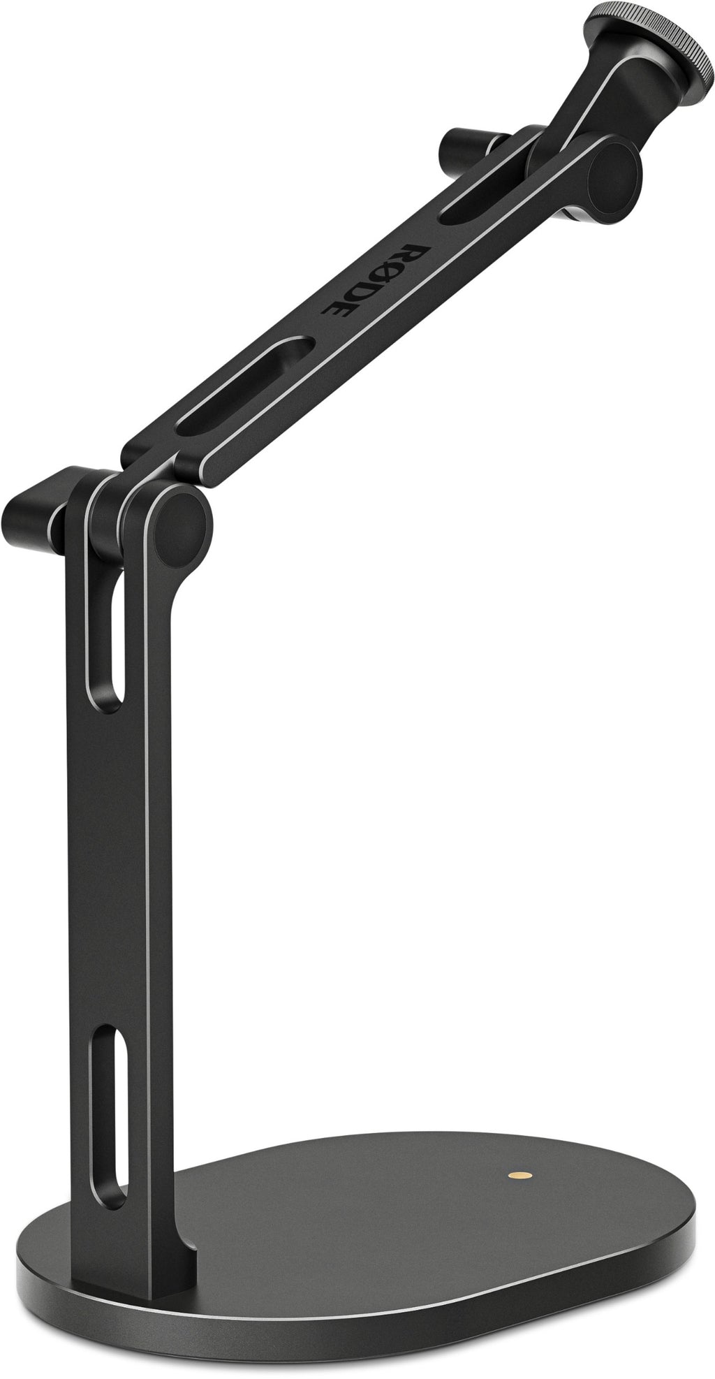 Rode DS2 desktop microphone stand with adjustable arm and sturdy base for professional audio recording setups
