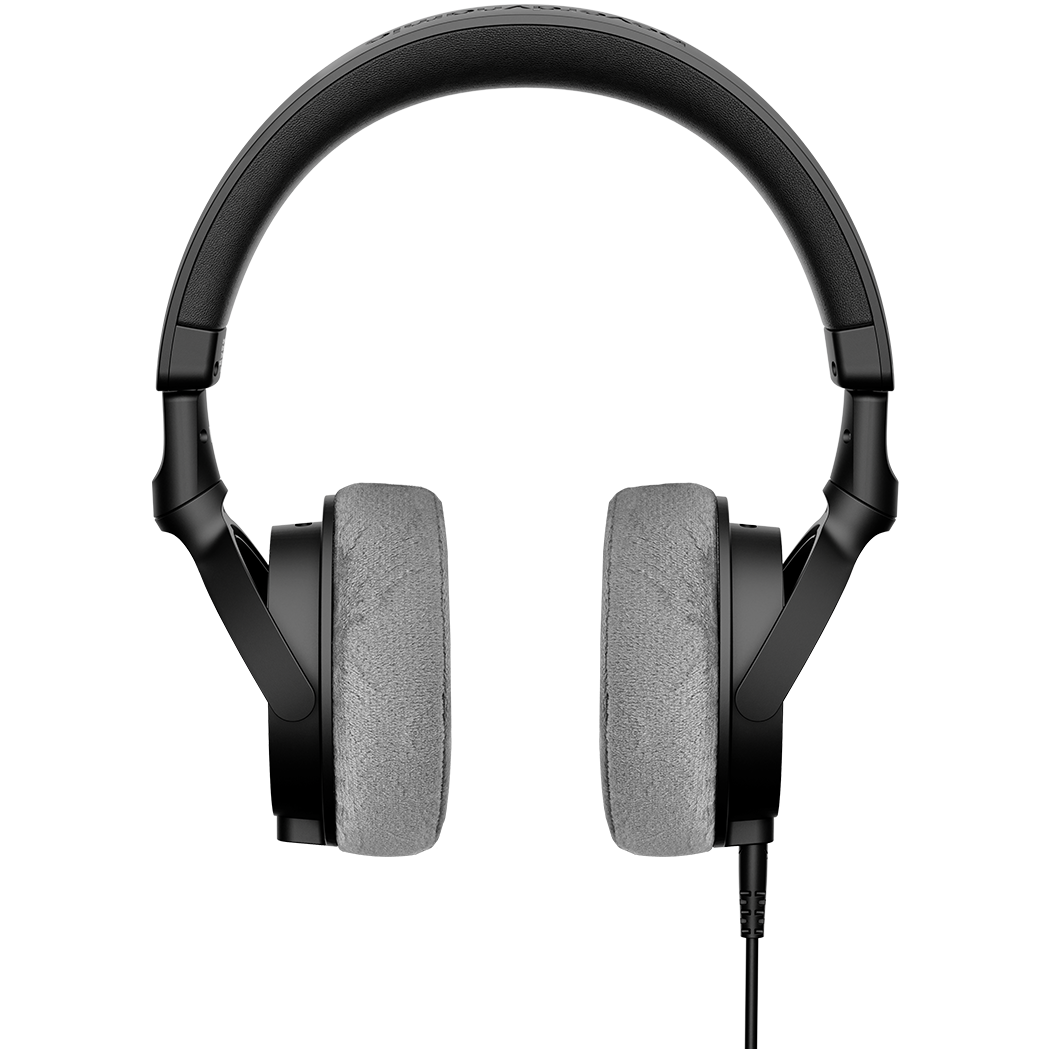 Beyerdynamic DT 270 Pro studio headphones, angled view in black
