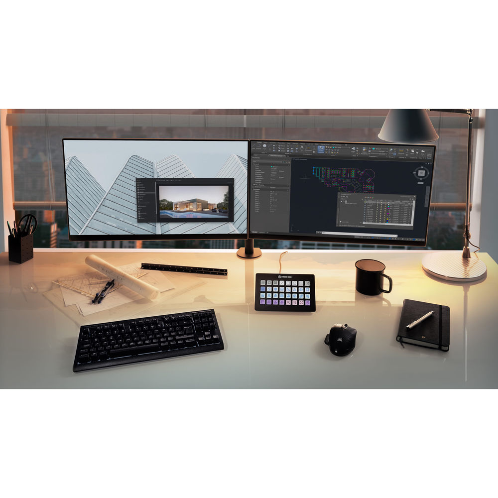 Elgato Stream Deck XL stream controller, in use