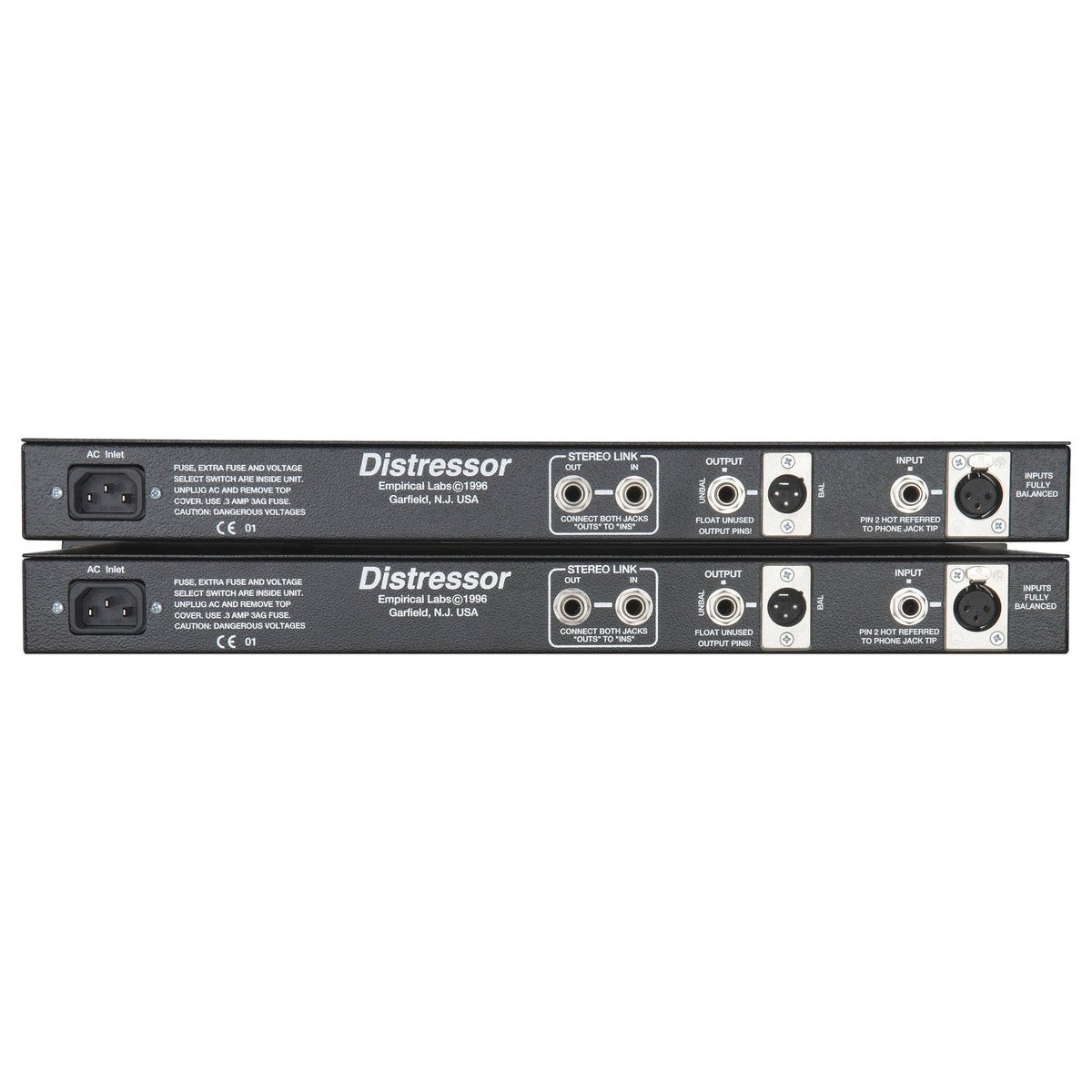 Empirical Labs EL8X-S Distressor audio compressor with control knobs and display, used in professional music production.