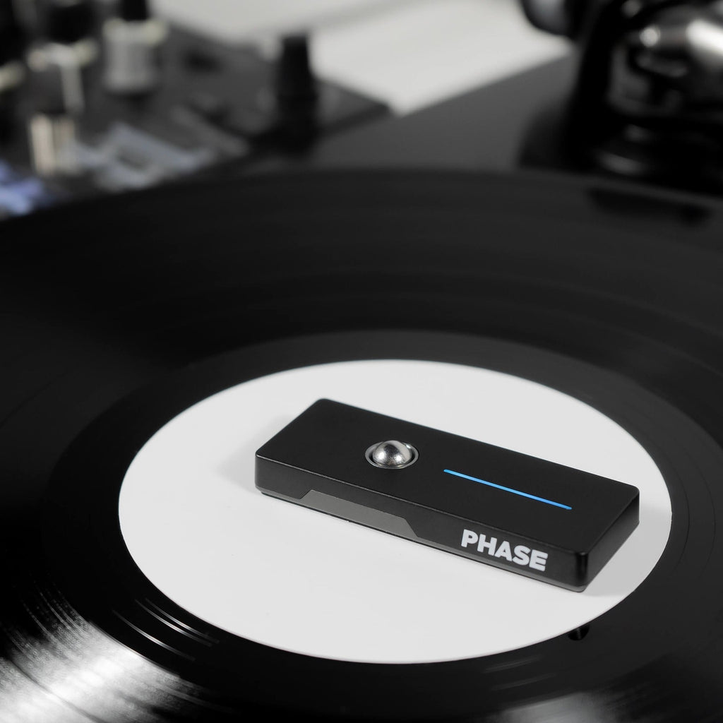 Phase Essential DVS and Timecode remote control device, showing buttons and display screen, used for professional audio and video synchronization.