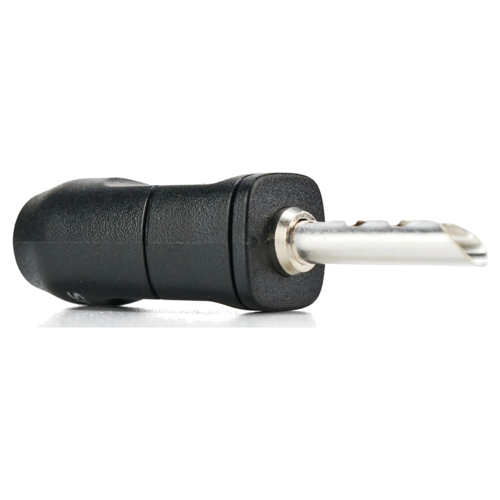 Essentials Classic Banana 1 BFA, black plug side view