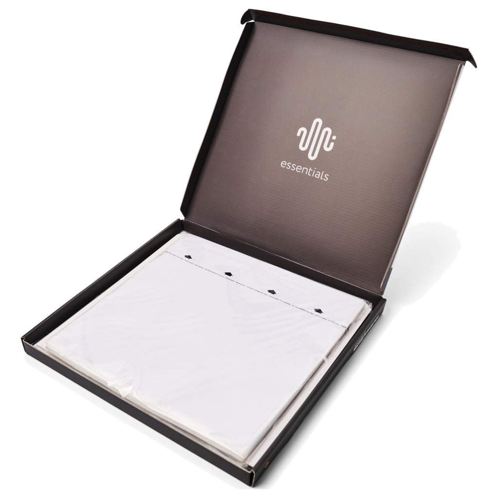Essentials TT Sleeves Box 40 open box with sleeves inside