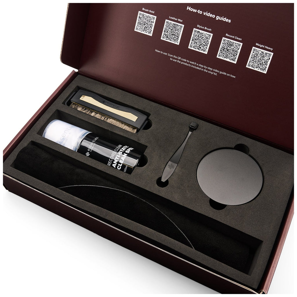 Essentials TT Vinyl Kit 300, open gift box with all accessories