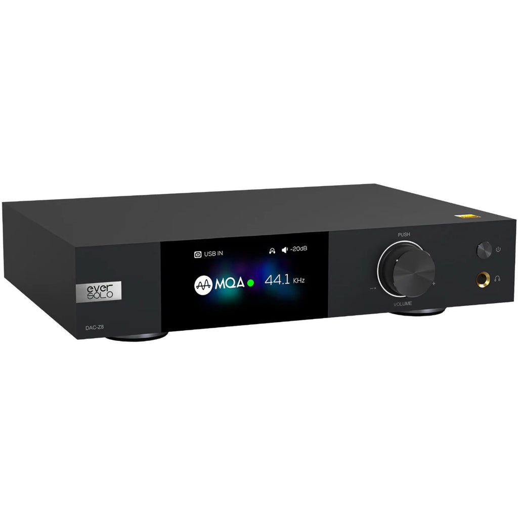 Eversolo DAC-Z8 desktop DAC and headphone amplifier, front view