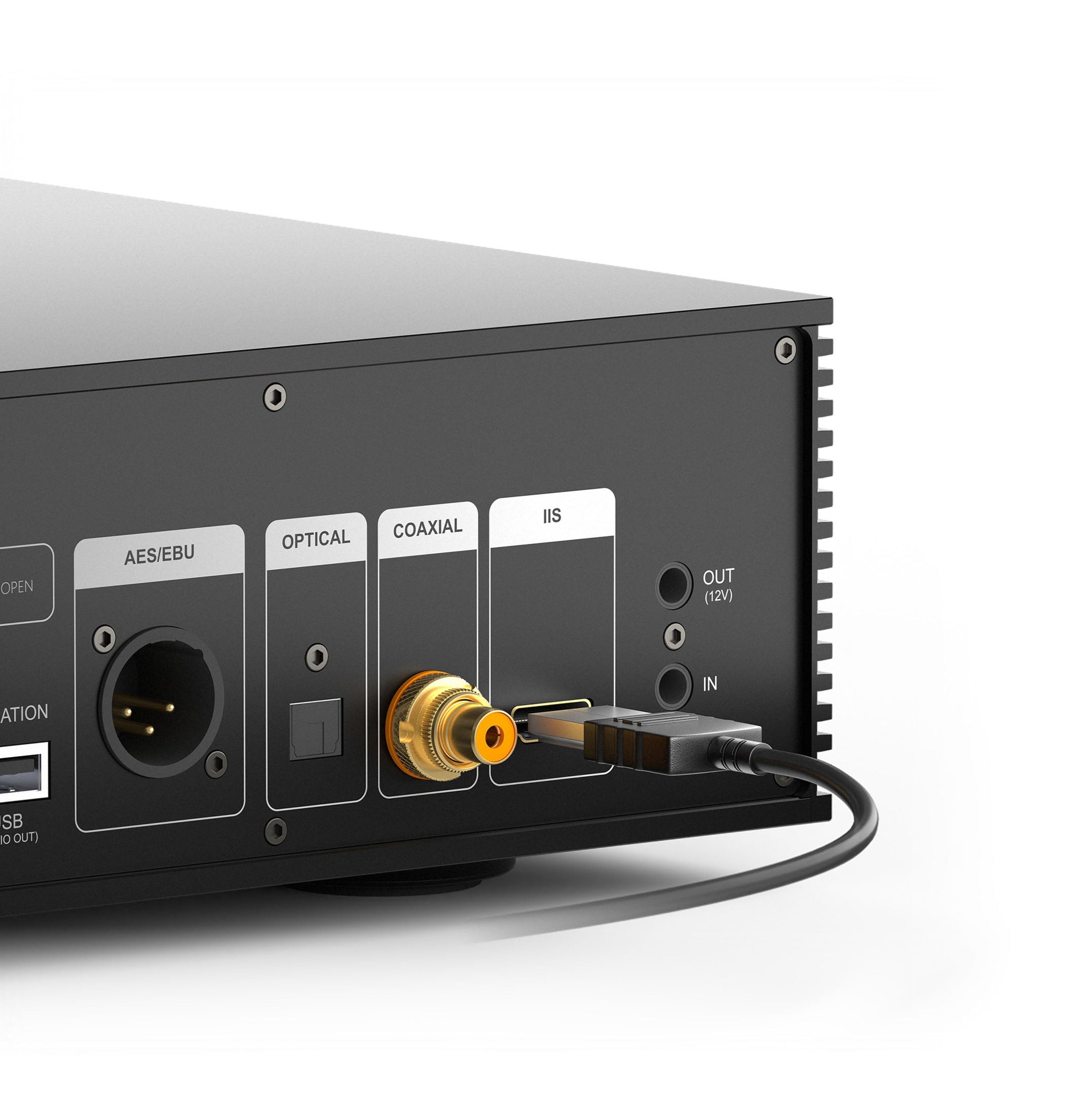 Eversolo T8 music streaming transport, side view