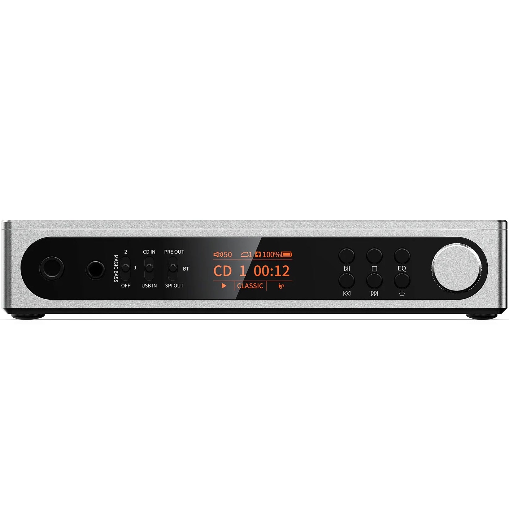 FiiO DM15 R2R portable CD player in silver
