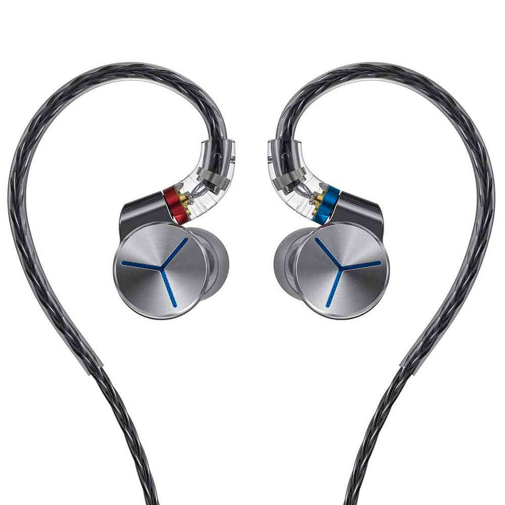 FiiO FA7S in-ear headphones with sleek design, detailed ear tips, and inline remote for high-quality audio and comfortable fit.