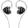 FiiO FH3 wired in-ear headphones, hero shot in black