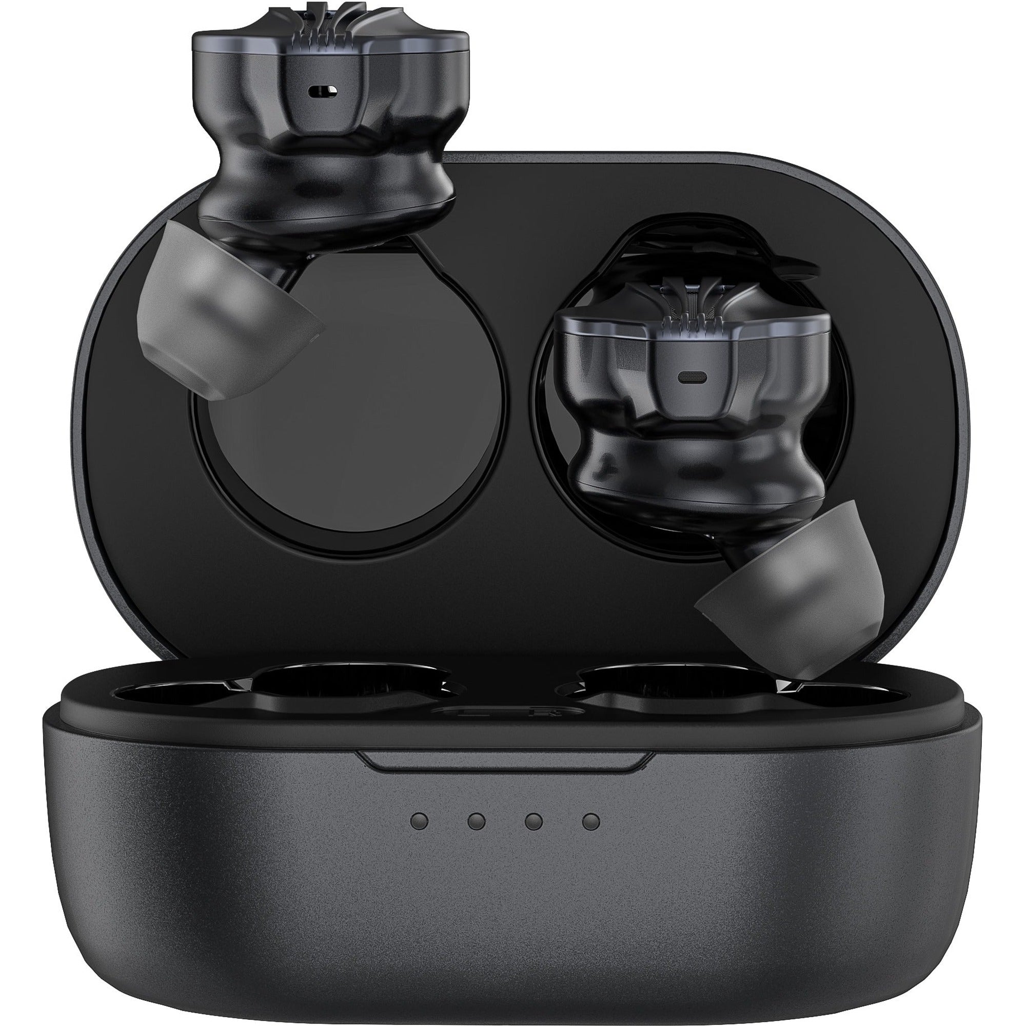 FiiO FW5 wireless in-ear headphones with sleek black design and ergonomic earbuds for high-quality sound.