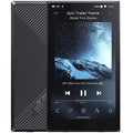 FiiO JM21 portable music player, black hero front and back