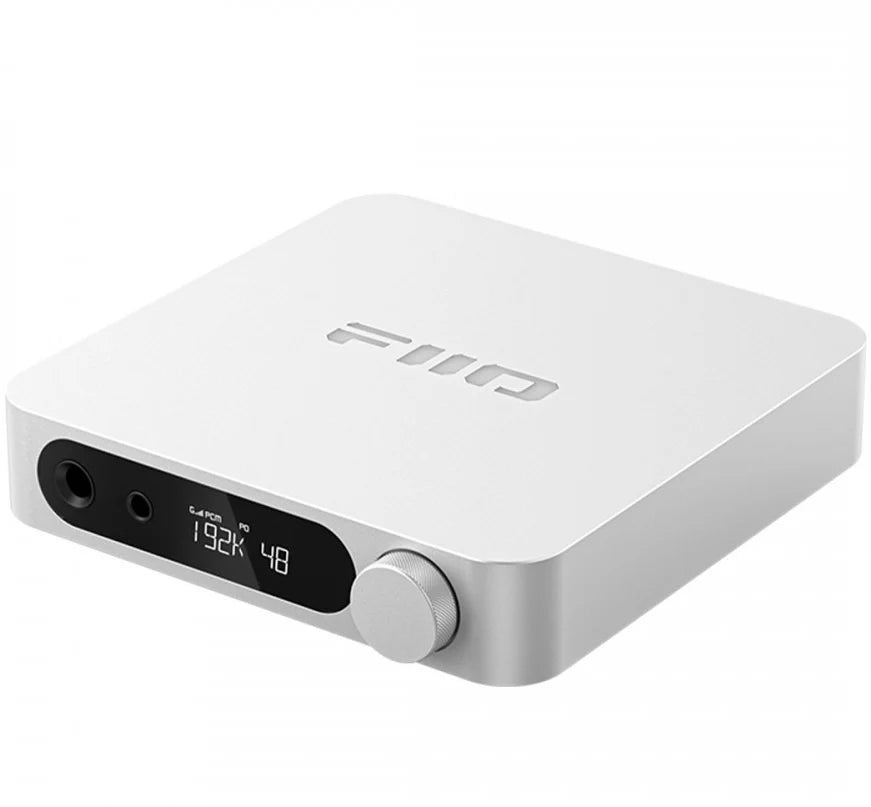 FiiO K11 headphone amplifier and DAC, in silver