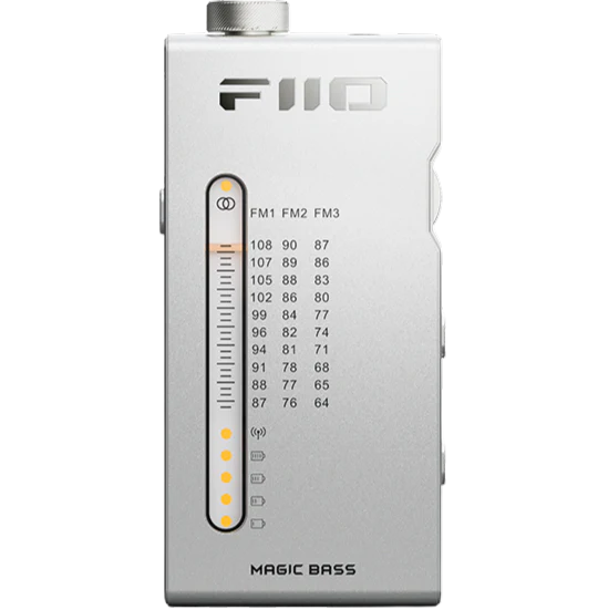 FiiO RR11 radio in black, front view