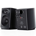 FiiO SP3 BT desktop speakers with sleek design, featuring two speaker units and Bluetooth connectivity for high-quality audio.
