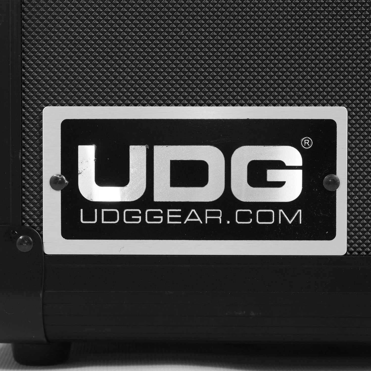 UDG Ultimate Pick Foam Flight Case for AlphaTheta DDJ-GRV6 DJ controller with custom foam padding and logo plate.