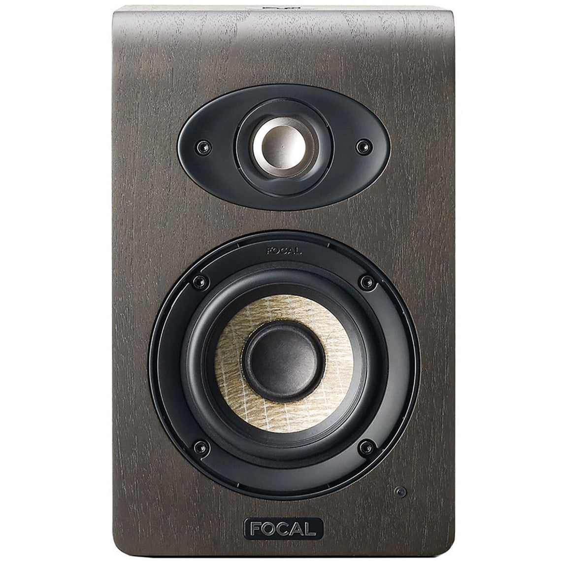 Focal Shape 40 active nearfield monitors with sleek black finish and modern design, showcasing high-quality audio speaker units.