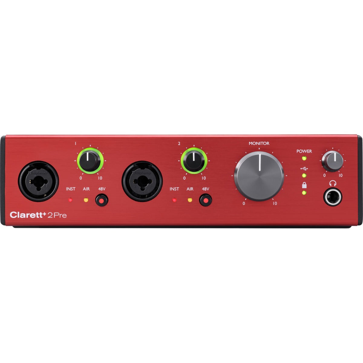 Focusrite Clarett+ 2Pre audio interface.