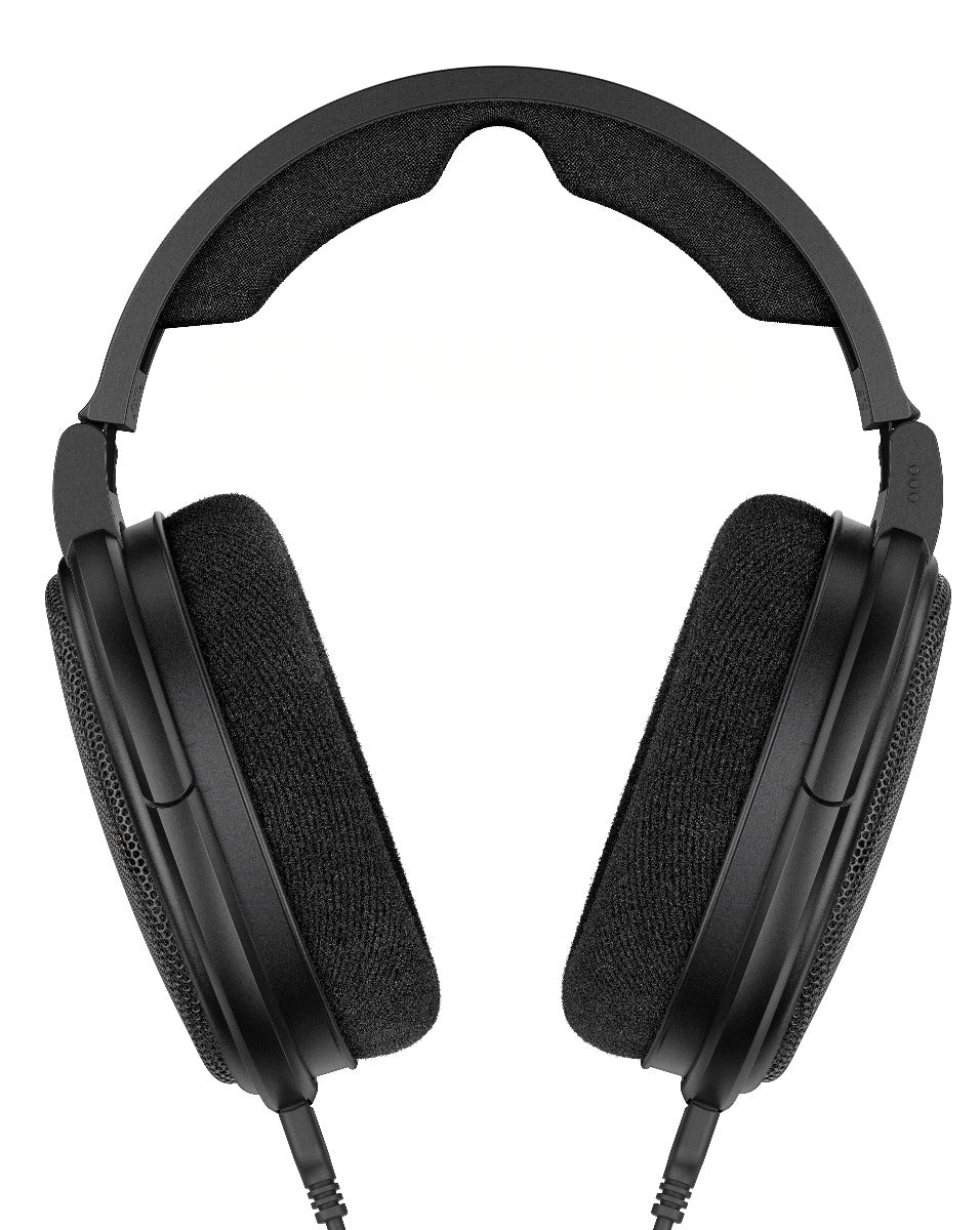 Sennheiser HD 660S2 open-back audiophile headphones with cushioned ear cups and headband, front view.
