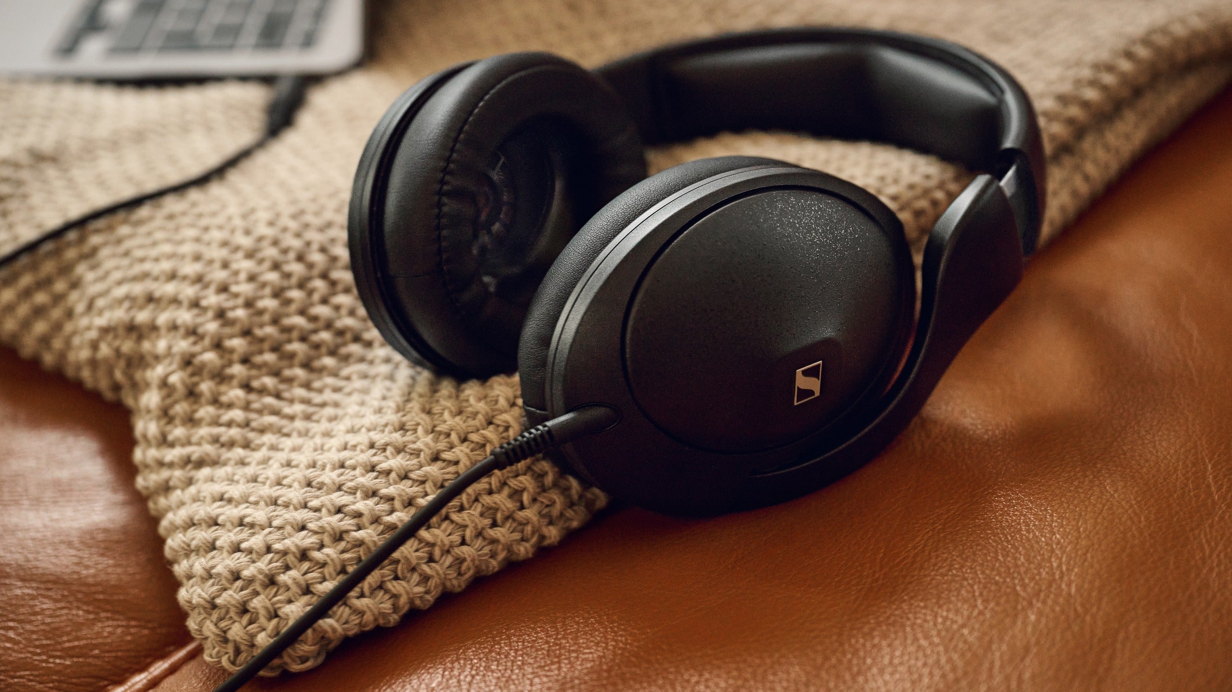 Sennheiser HD 620S wired headphones with plush ear cushions and sleek design, shown in a close-up shot.